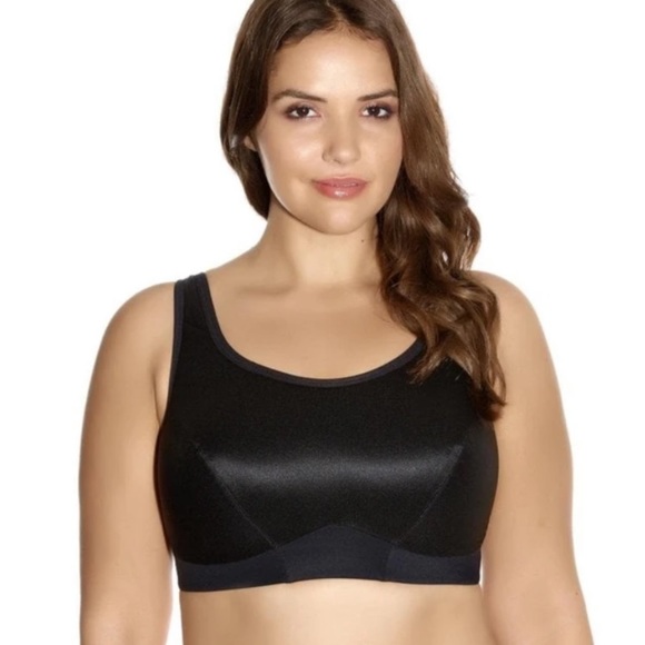 Goddess Other - GODDESS - Women’s Black High Impact Compression Sports Bra sz 36DDD